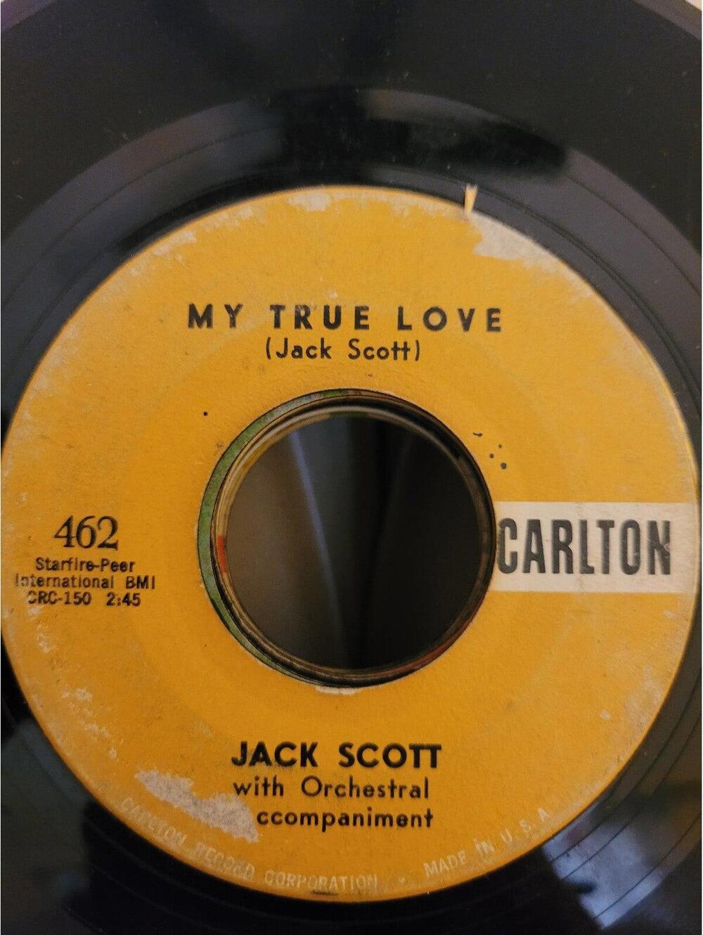 Jack Scott - Carlton vinyl 45 record - my true love/ Leroy